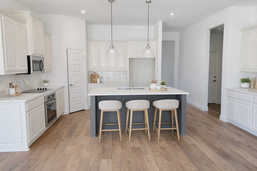 Representative furnished interior of a home built from the Hudson III by Cheldan Homes in Terra Vista Estates, Springtown (Image 7).