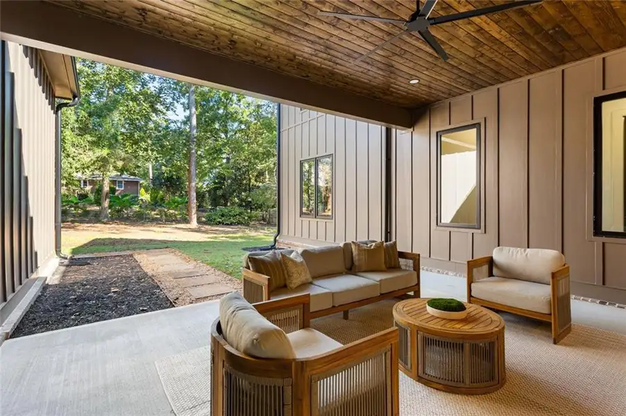 Exterior details and patio area of a home in , Smyrna (Image 39).