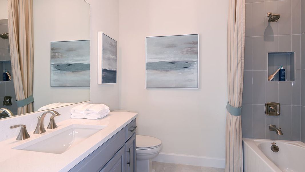 Furnished interior view inside a new home in Esplanade at Azario Lakewood Ranch, Bradenton (Image 13). Furnished interior view inside a new home in Esplanade at Azario Lakewood Ranch, Bradenton (Image 13).