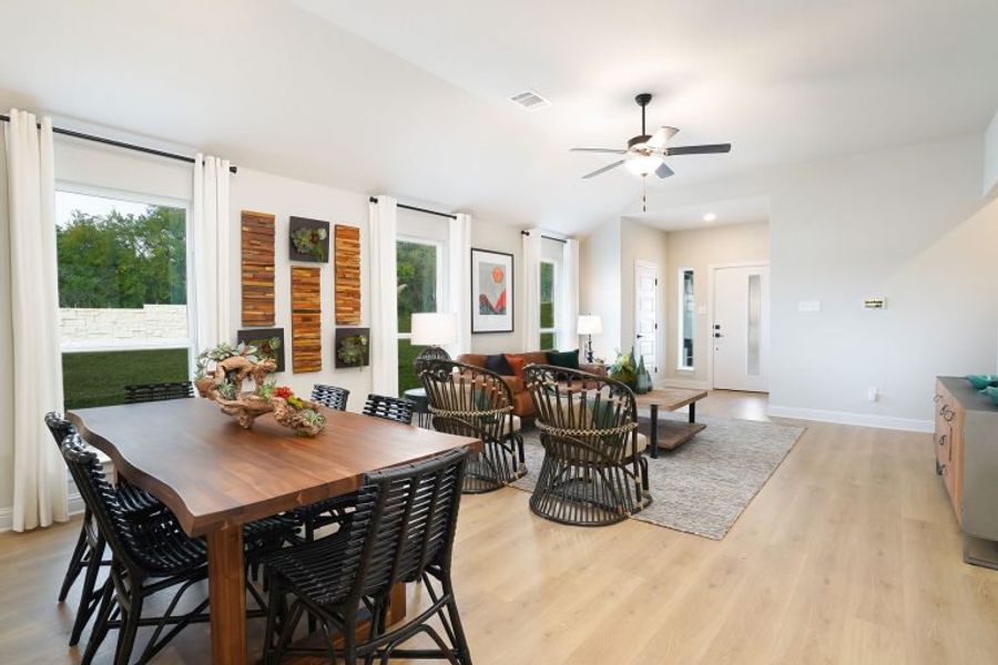 Representative furnished interior of a home built from the Applewhite Meadows 1450 by Brohn Homes in Applewhite Meadows, San Antonio (Image 16). Representative furnished interior of a home built from the Applewhite Meadows 1450 by Brohn Homes in Applewhite Meadows, San Antonio (Image 16).