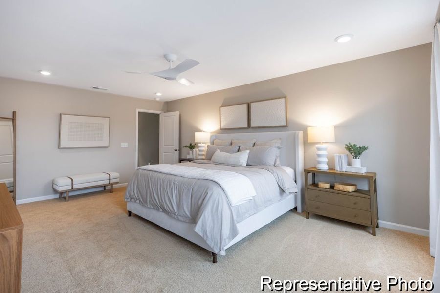 Furnished interior view inside a new home in Covington Ridge Townhomes, Thomasville (Image 13).