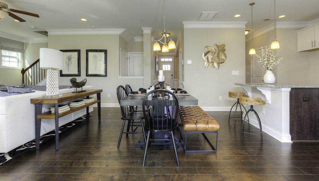 Representative furnished interior of a home built from the Verwood by D.R. Horton in Chumley Estates, Reidville (Image 17).