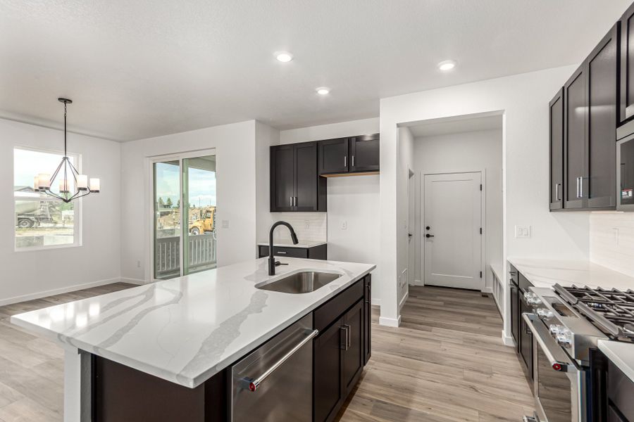 Furnished interior view inside a new home in Arras Park, Thornton (Image 10).
