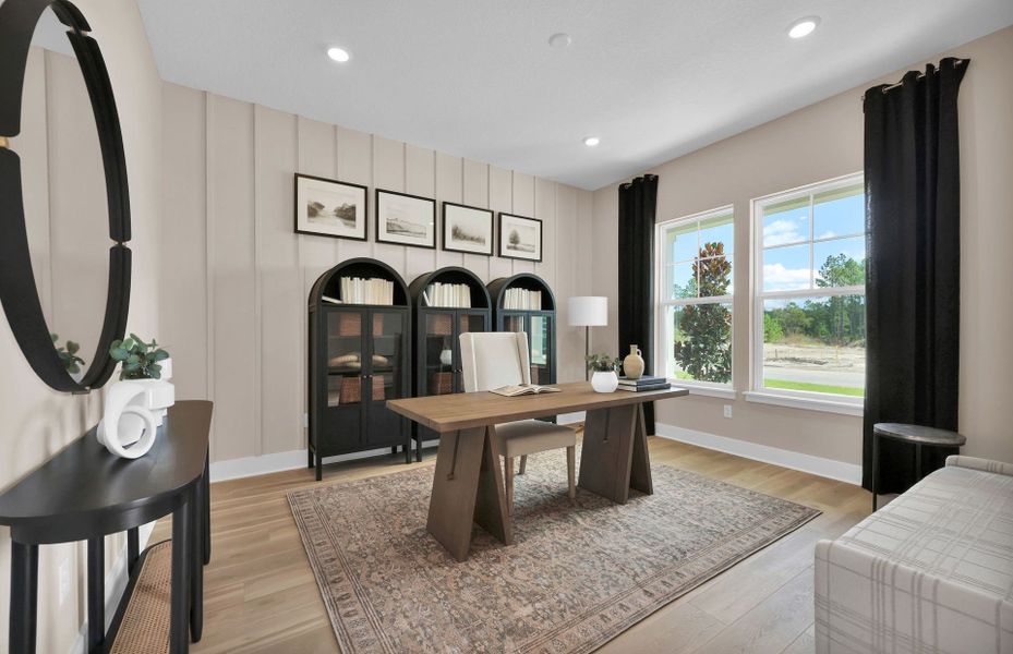 Furnished interior view inside a new home in The Landings at Saint Johns, St. Johns (Image 6).