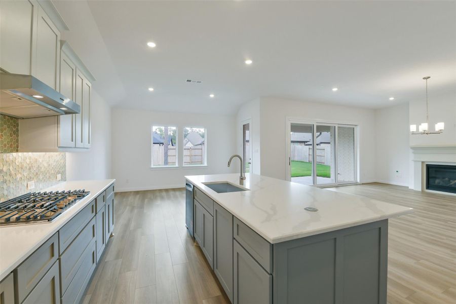 Furnished interior view inside a new home in , Conroe (Image 3).