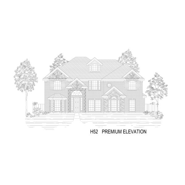 Representative rendering of the exterior for the Stonehaven 2FS by First Texas Homes (Image 12).