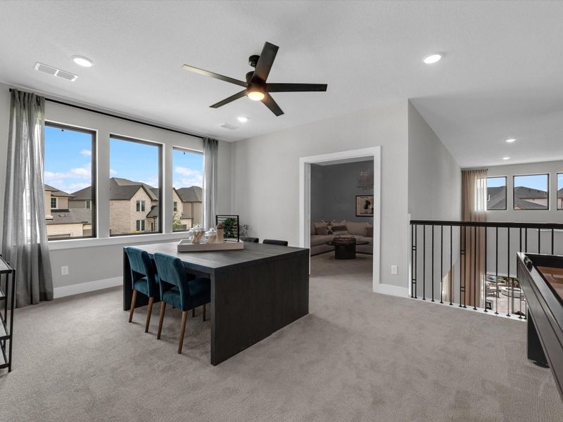 Furnished interior view inside a new home in Tompkins Reserve, Katy (Image 6).