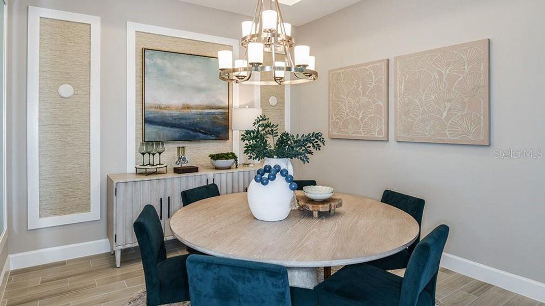Furnished interior view inside a new home in Esplanade at McKinnon Groves, Winter Garden (Image 12).