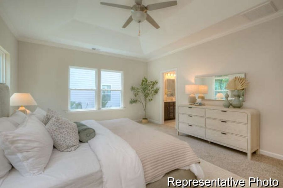 Furnished interior view inside a new home in Copper Ridge at Flowers Plantation, Clayton (Image 15).