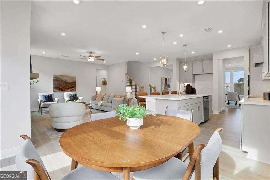 Furnished interior view inside a new home in The Paddocks at Doc Hughes, Buford (Image 28).