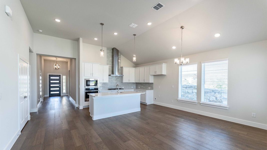 Furnished interior view inside a new home in Santa Rita Ranch, Liberty Hill (Image 4).