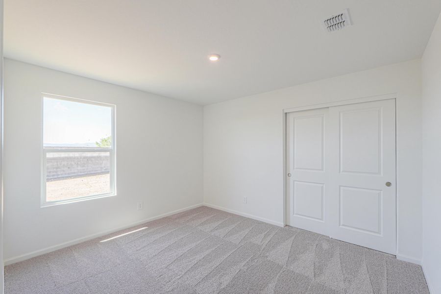 A room with white doors. A room with white doors.