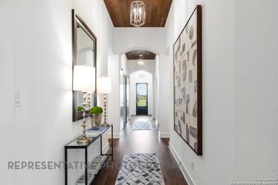 Furnished interior view inside a new home in Alsatian Oaks: 50ft. lots, Castroville (Image 37).