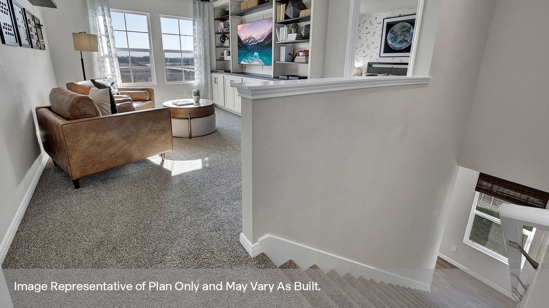 Furnished interior view inside a new home in Whisper South, San Marcos (Image 24).