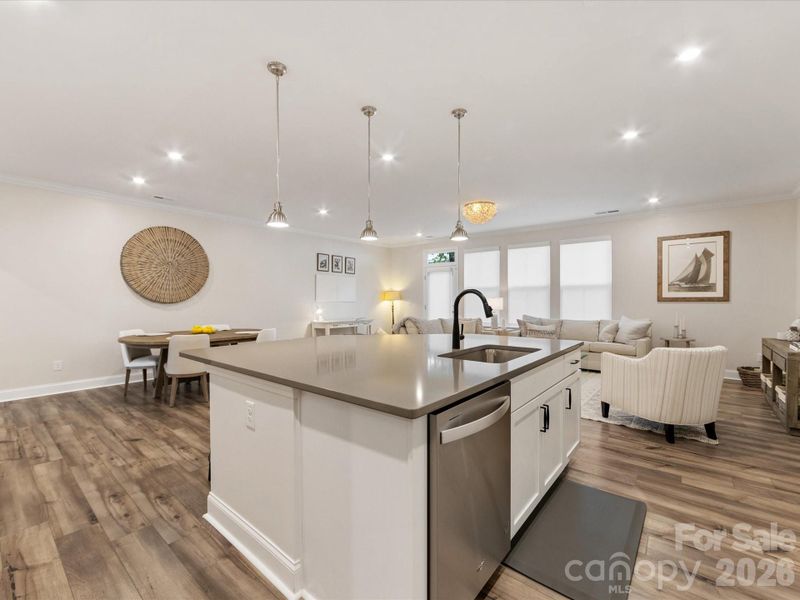 Furnished interior view inside a new home in Towns at Rea Colony, Charlotte (Image 30).