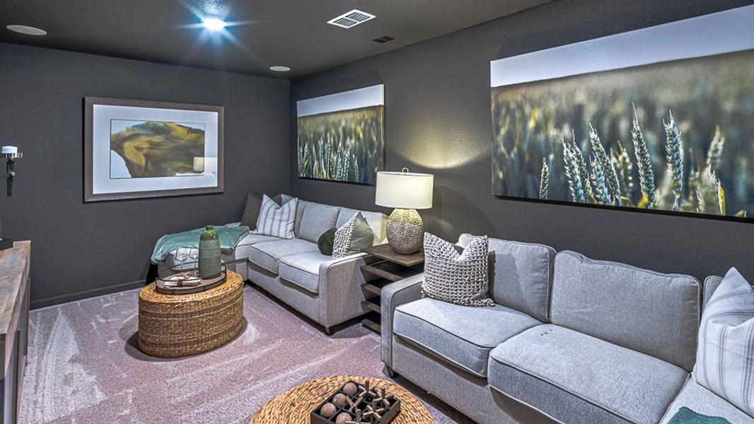 Representative furnished interior of a home built from the Portsmouth by Taylor Morrison in Trillium 40s, Richmond (Image 19).