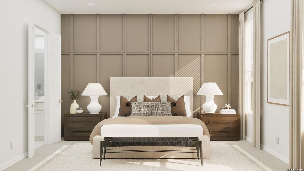 Furnished interior view inside a new home in Northlake, San Antonio (Image 32).