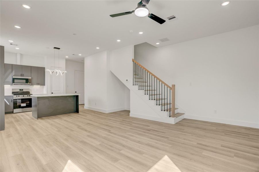 The home has recessed LED lighting throughout.