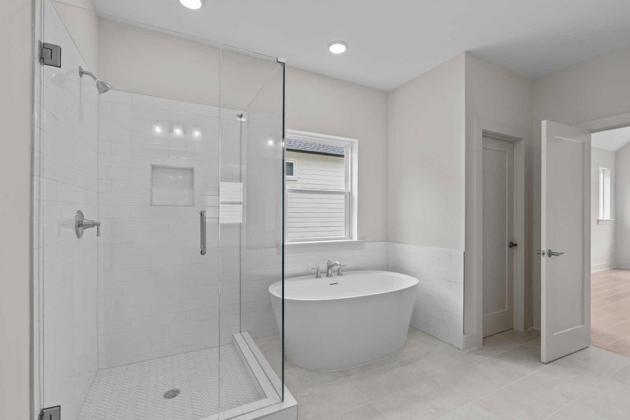 Representative furnished interior of a home built from the The Waterrock by David Weekley Homes in Settingdown Farms, Cumming (Image 4).