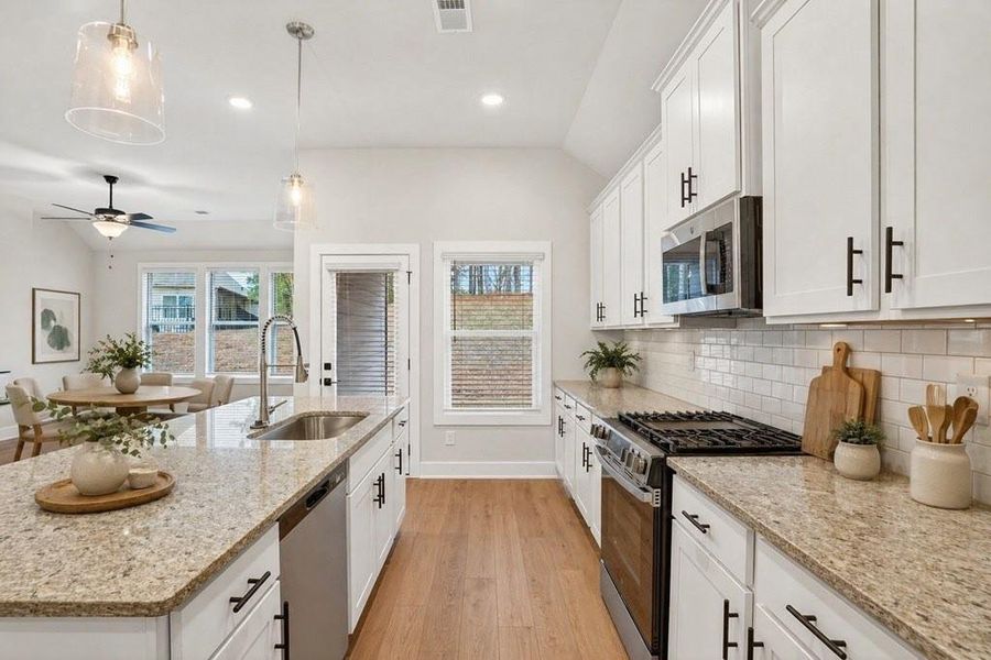 Furnished interior view inside a new home in The Fairways at Mirror Lake, Villa Rica (Image 9).
