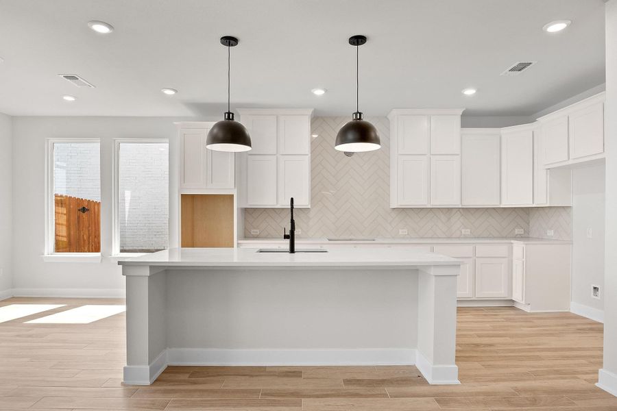 Furnished interior view inside a new home in Lakeside at Tessera - 50', Lago Vista (Image 7).