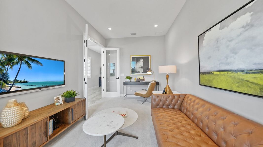 Representative furnished interior of a home built from the Sea Mist by Neal Communities in Vistera of Venice, Venice (Image 16).