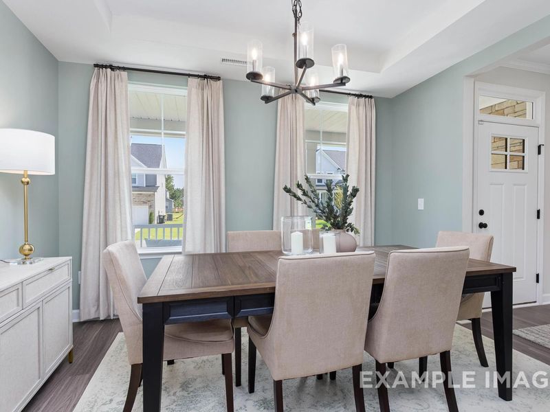 Representative furnished interior of a home built from the The Willow B by Davidson Homes LLC in Wendell Ridge, Wendell (Image 20).