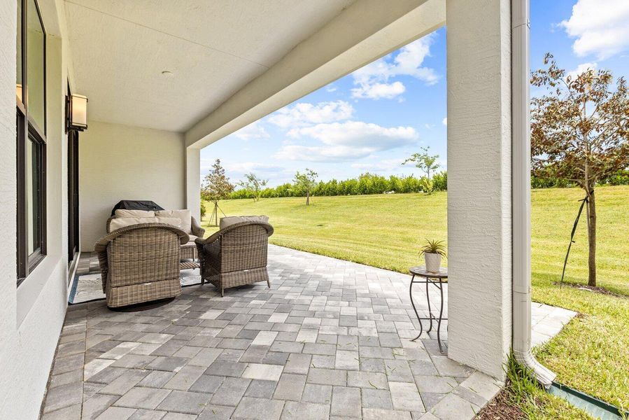 Exterior details and patio area of a home in , Port St. Lucie (Image 2). Exterior details and patio area of a home in , Port St. Lucie (Image 2).