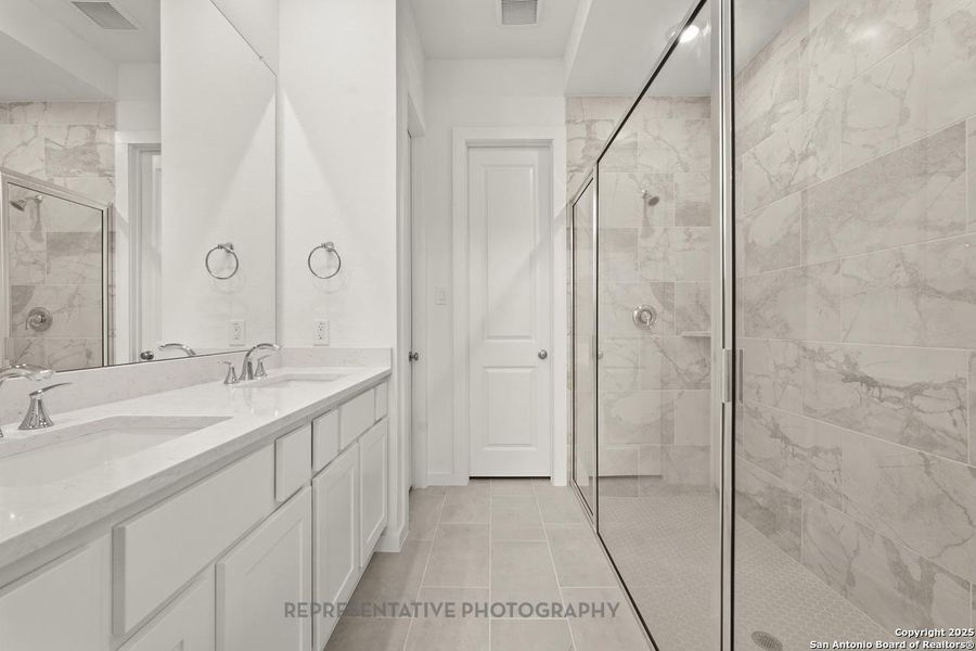 Furnished interior view inside a new home in Davis Ranch: 45ft. lots, San Antonio (Image 5).