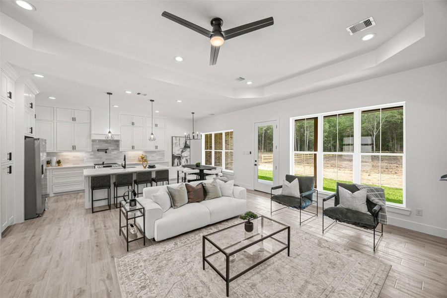 Furnished interior view inside a new home in , Dayton (Image 15).