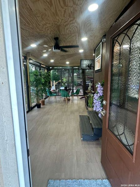 Exterior details and patio area of a home in , Bastrop (Image 11).