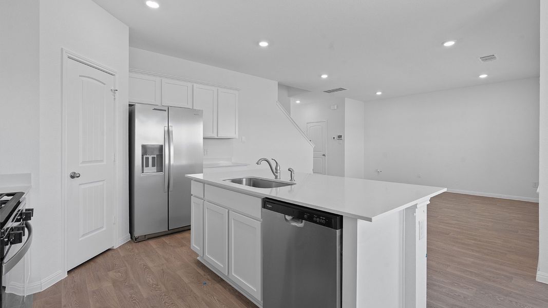 Furnished interior view inside a new home in Carillon, Manor (Image 6).