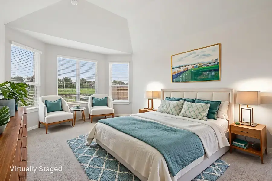 Furnished interior view inside a new home in Stewart's Ranch, Conroe (Image 5).