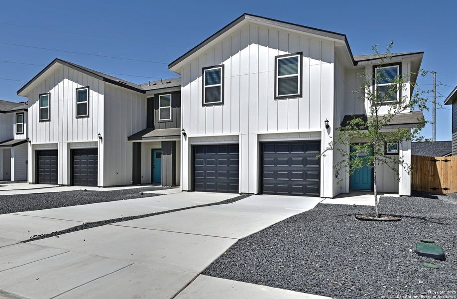 Front exterior of a new home in , San Antonio, TX, highlighting curb appeal (Image 21).