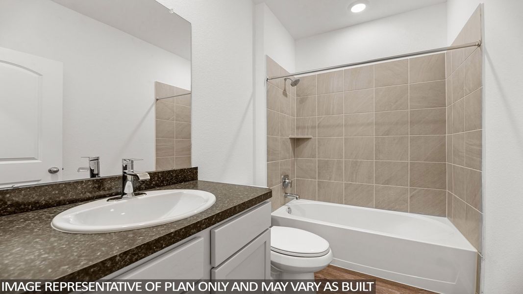 Representative furnished interior of a home built from the Naples by D.R. Horton in Mill Creek, Magnolia (Image 3).