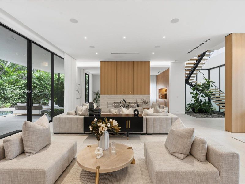 Furnished interior view inside a new home in , Miami (Image 17).