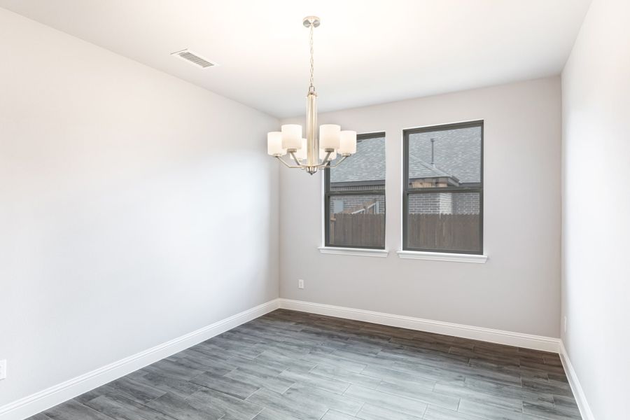Representative unfurnished interior of a home built from the Trinity by UnionMain Homes in Elevon, Lavon (Image 24). Representative unfurnished interior of a home built from the Trinity by UnionMain Homes in Elevon, Lavon (Image 24).