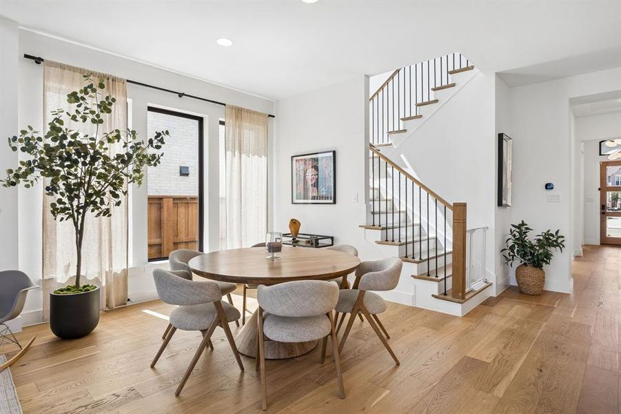 Furnished interior view inside a new home in Fields 50', Frisco (Image 14). Furnished interior view inside a new home in Fields 50', Frisco (Image 14).