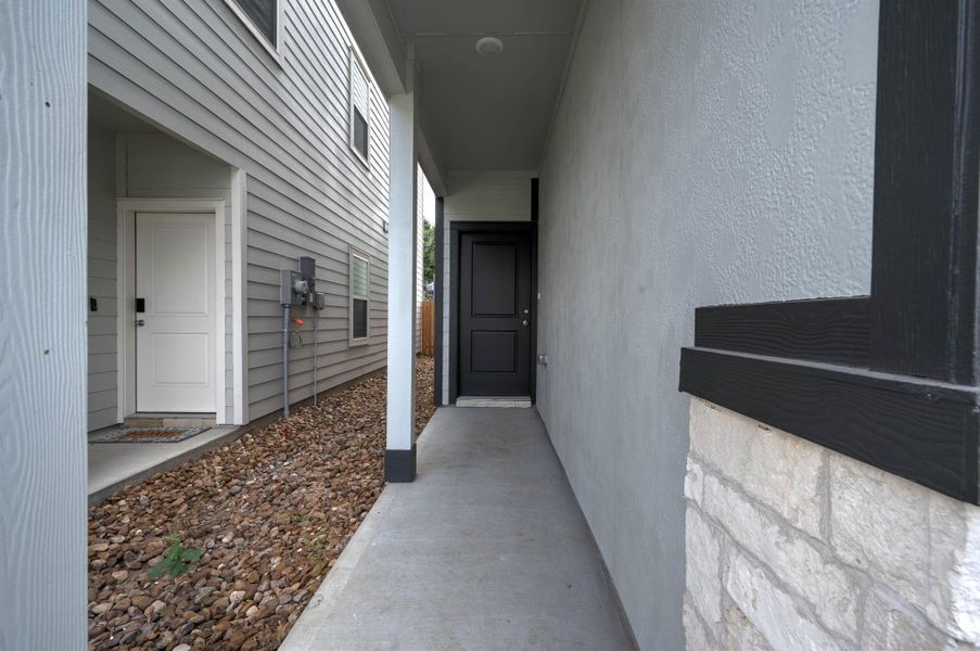 View of the front entrance. View of the front entrance.