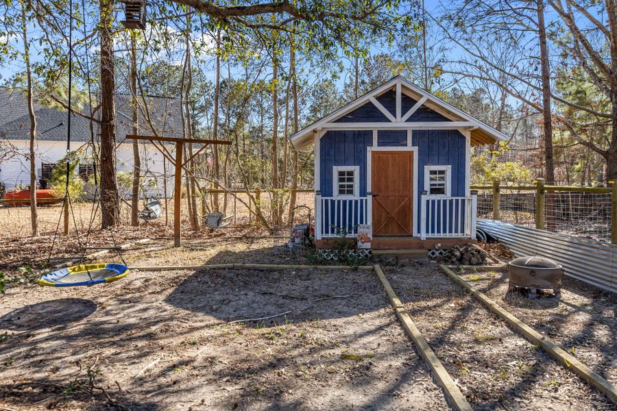 In-progress construction of a new home in , Meggett, SC (Image 24).
