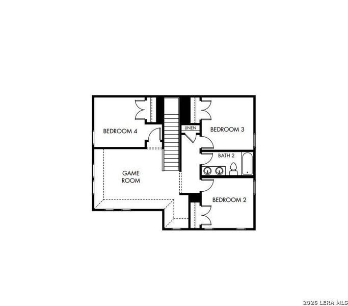 2D floor plan layout of this home in Legendary Trails - Premier Series, Cibolo, TX (Image 3).