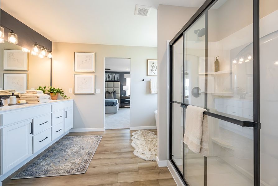 Furnished interior view inside a new home in Three Rivers, Rome (Image 9).