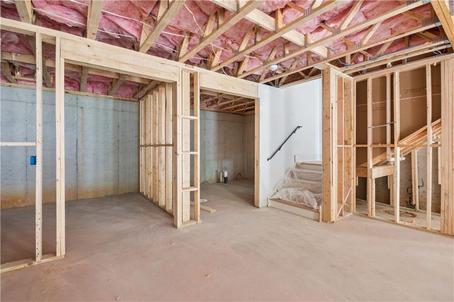 In-progress construction of a new home in , Alpharetta, GA (Image 49).