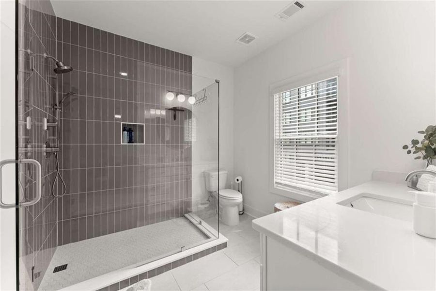 Furnished interior view inside a new home in Skyview On Broad, Sugar Hill (Image 44).