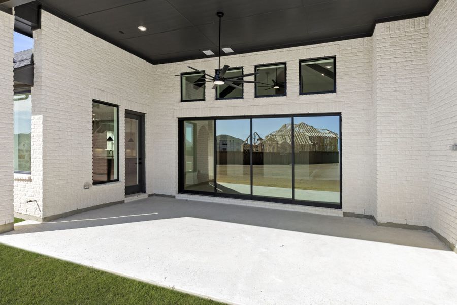Exterior details and patio area of a home in Mustang Lakes, Celina (Image 4). Exterior details and patio area of a home in Mustang Lakes, Celina (Image 4).