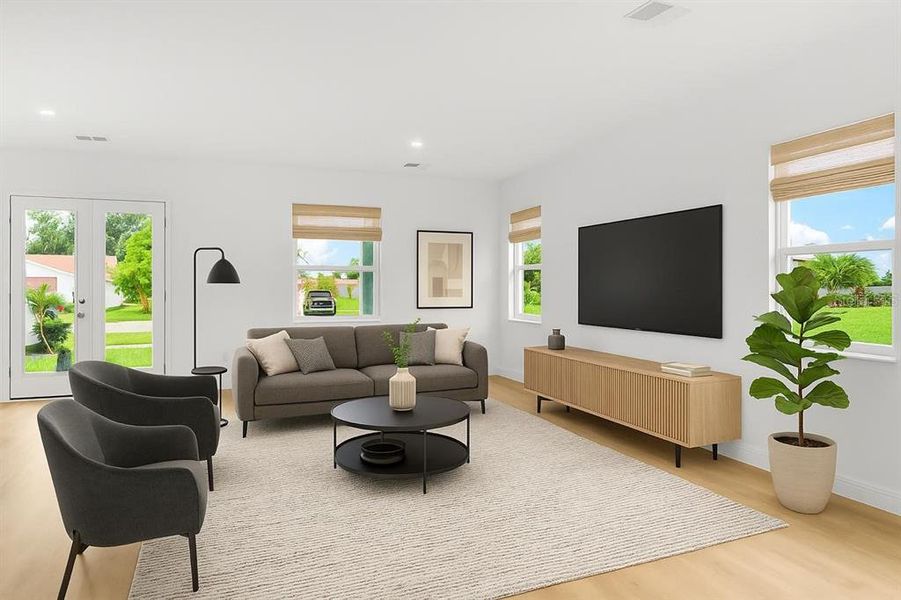 Furnished interior view inside a new home in , Apopka (Image 6).