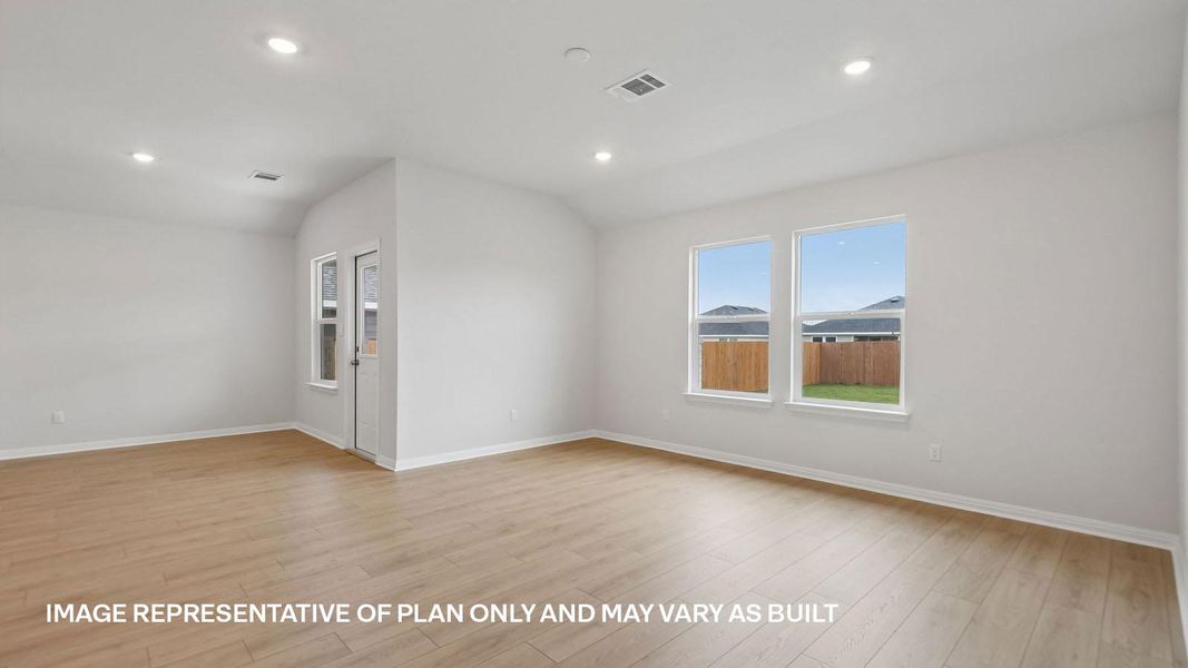 Representative unfurnished interior of a home built from the The Irvine by D.R. Horton in Thunder Rock, Marble Falls (Image 19). Representative unfurnished interior of a home built from the The Irvine by D.R. Horton in Thunder Rock, Marble Falls (Image 19).