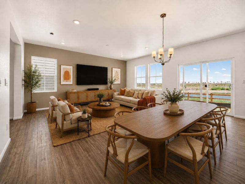Furnished interior view inside a new home in Lake Bluff, Greeley (Image 5).
