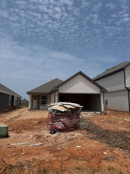 In-progress construction of a new home in River's Edge, Conroe, TX (Image 18).