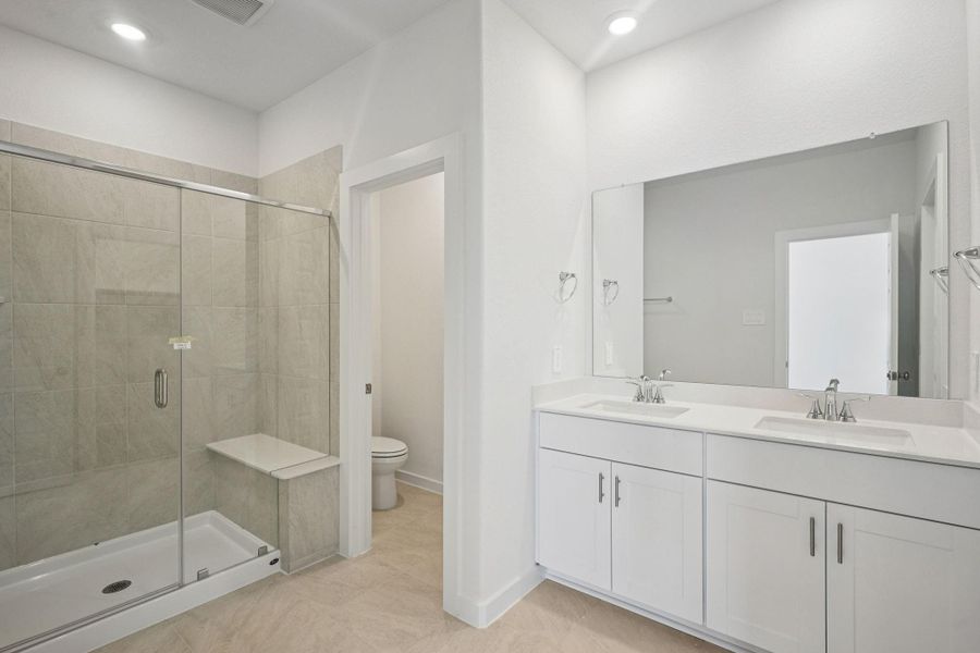 Furnished interior view inside a new home in Kemah Crossing - City Series, Kemah (Image 16). Furnished interior view inside a new home in Kemah Crossing - City Series, Kemah (Image 16).